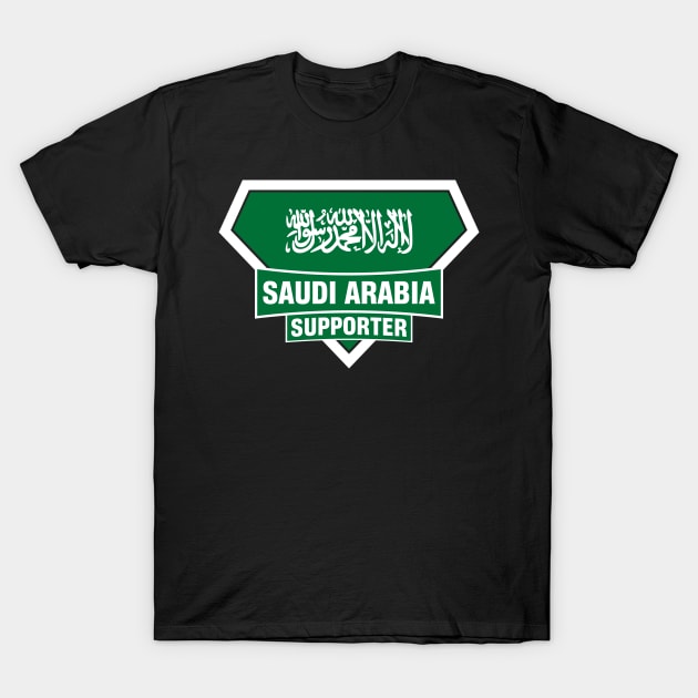 Saudi Arabia Super Flag Supporter T-Shirt by ASUPERSTORE